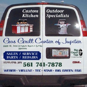 Gas Grill Center Van Layout Rear