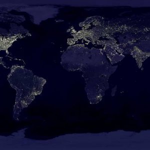 Earth from Space at Night