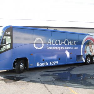 Accucheck Bus Wrap