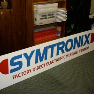 80" x 20" aluminum sign to go into an LED container.