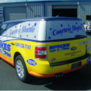 This was our first wrap project rear angle view