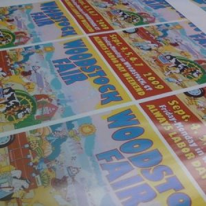 '09 Woodstock Fair posters (25 16"x20")