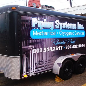 Piping Systems trailer wrap