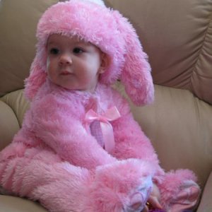 Scarlett's Easter Bunny costume