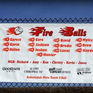 fire balls banner