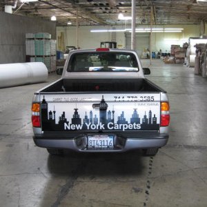 new york carpets truck graphics