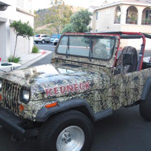 redneck camo jeep wrap