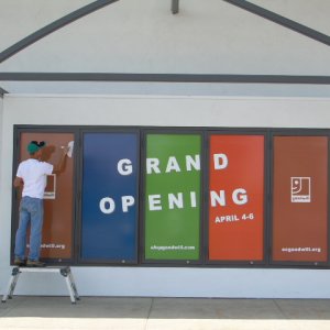 goodwill grand opening wrap