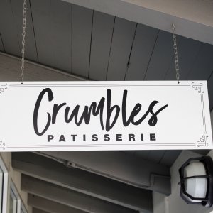 Hanging Sign For Crumbles Patisserie