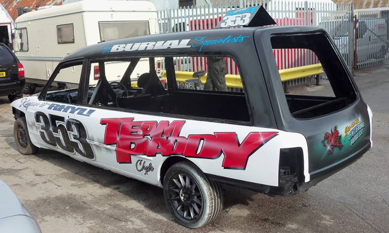 Banger Racing hearse