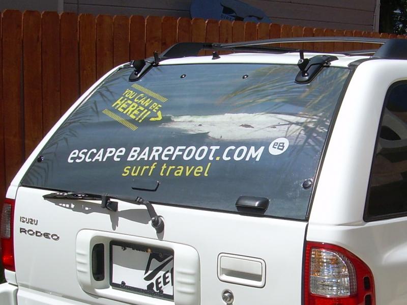 escape barefoot vehicle graphics