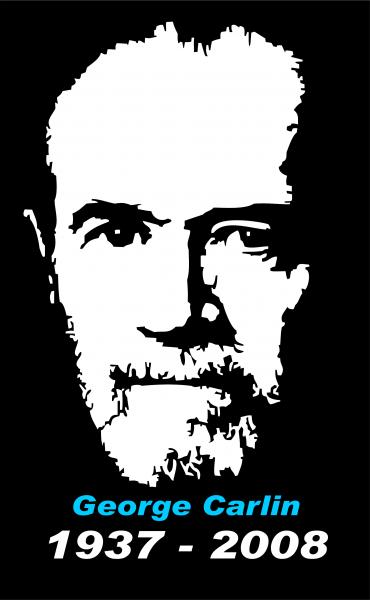 George Carlin tribute. Created in Corel