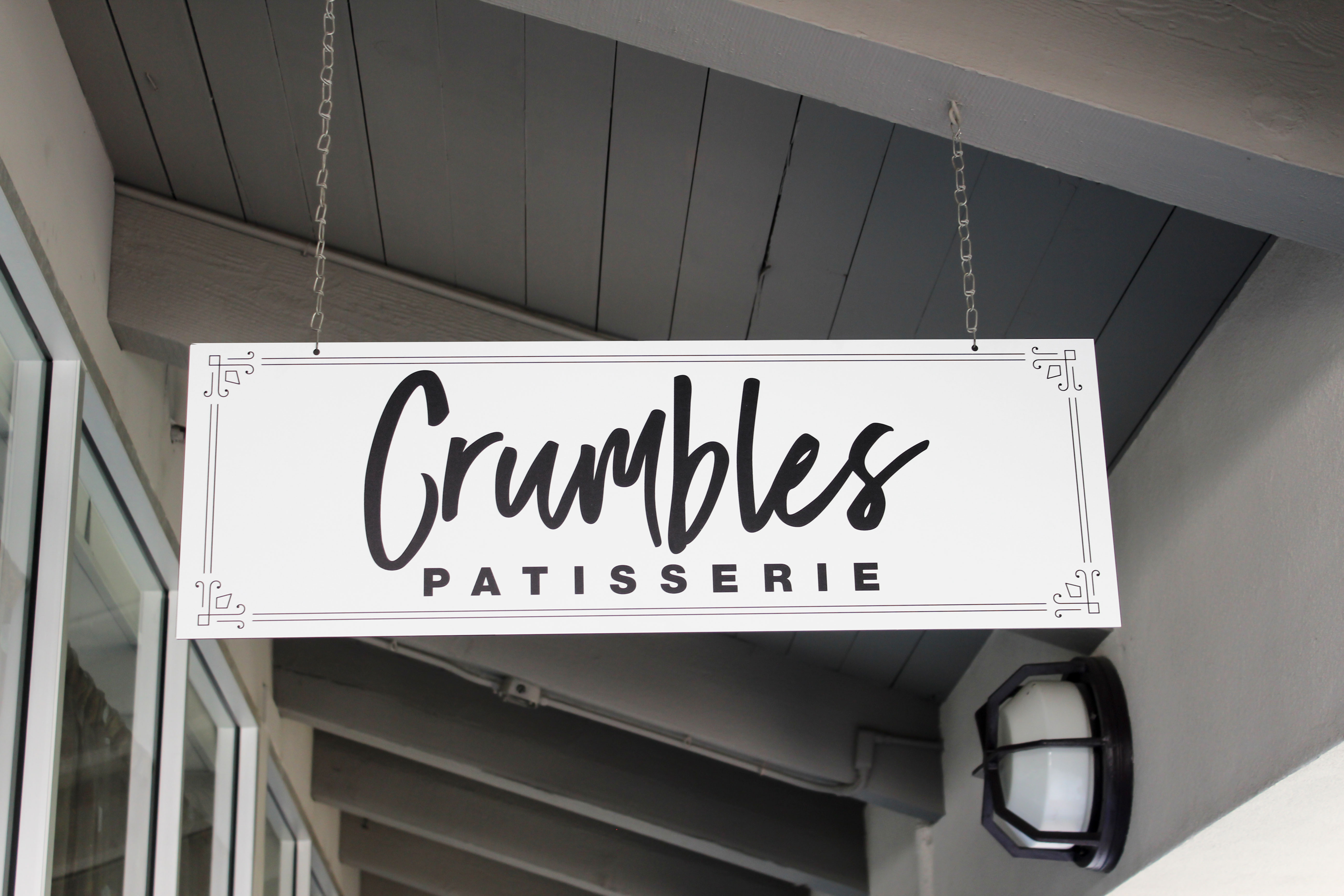 Hanging Sign For Crumbles Patisserie