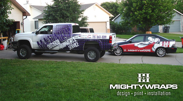 MightyWraps vehicle w/ Maximum Outdoor Truck