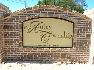 residential entrance sign 035