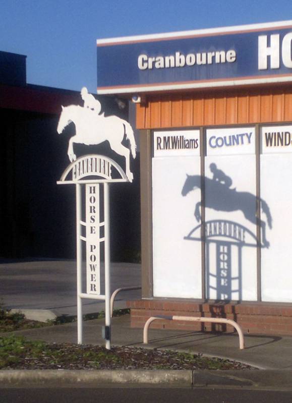 Sign for saddlery Cranbourne, VIC